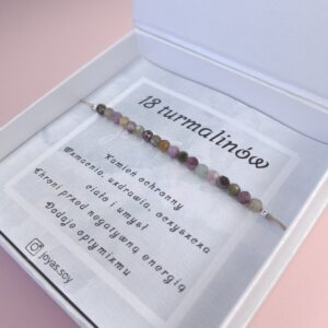 Bransoletka 18 turmalinów