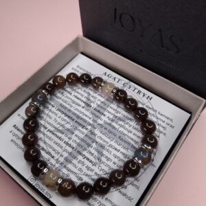 Bransoletka męska Agat Cytryn