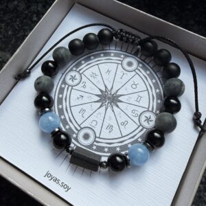 Męska bransoletka - Talizman Intuicji i Ochrony dla Wodnika