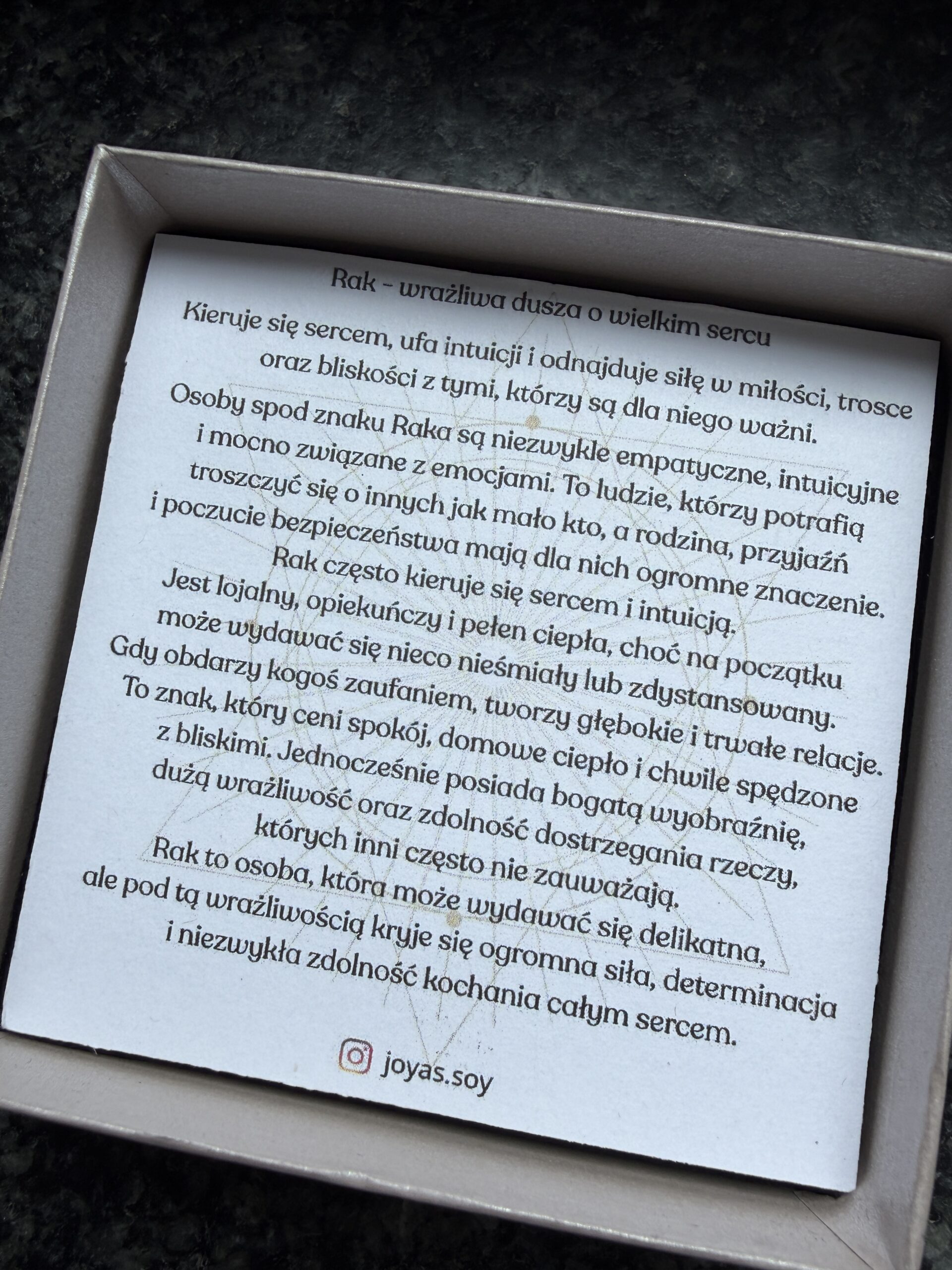 Naszyjnik dla Zodiakalnego Raka ♋ - obrazek 4